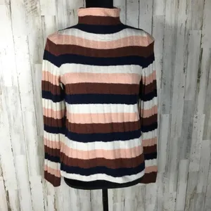 Madewell Evercrest Striped Mockneck Sweater Top XS v6x thumbnail 3