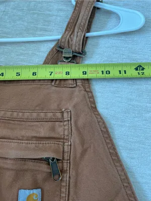 Carhartt Relaxed Fit Canvas Shortall Overalls Utility Pockets‎ Womens M thumbnail 7