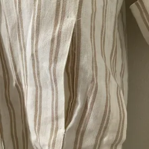 Striped Jacket XS Minimalist Coastal Cotton Blend Open Summer Beach‎ Resort thumbnail 5