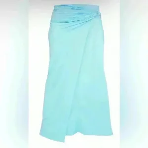 Pretty Little Thing Blue Twist Detail‎ Soft Feel Skirt Beach Cover Up Size S thumbnail 9