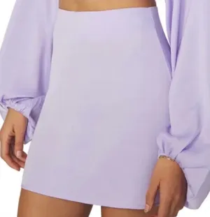 WeWoreWhat Lilac Satin Mini Skirt XL thumbnail 1