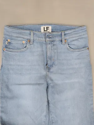 Lovers + Friends Light Blue High-Rise Wide-Leg Jeans Size 27 thumbnail 7