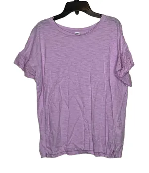 Old Navy Womens T-Shirt Top‎ Size Small Light Pink SS 100% Cotton Pullover thumbnail 1