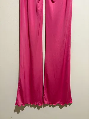 I.AM.GIA Nyx Hot Pink Lace Up Flare Pants thumbnail 10