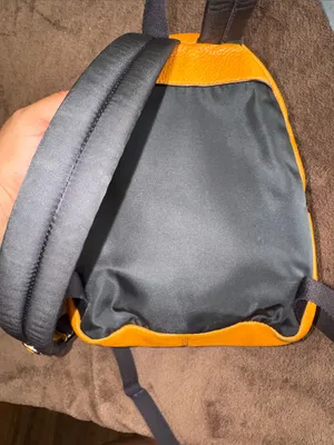 Coach Mini Pebbled Leather Backpack Mustard Yellow / Honey –good Condition thumbnail 5
