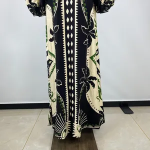 NWOT Farm Rio Mystic Scarf Floral Long Sleeve V Neck Maxi Dress Size XS thumbnail 8