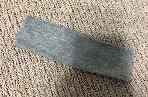 Grey headband with stretchy material #fitness #workout thumbnail 1