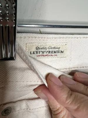 Levis Quality Premium High Loose Tapered Light Pink‎ Denim Jeans thumbnail 8