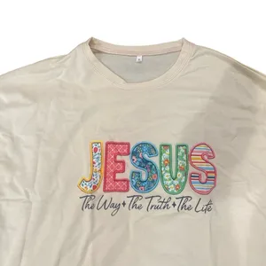 JESUS Graphic Sweatshirt in Beige, Size 2XL​ thumbnail 2