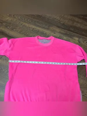 Aerie Go-To Sweatshirt Oversized Medium Pink Crewneck Pullover Comfy Lounge thumbnail 2