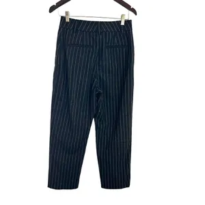 Aritzia Wilfred Wool Cashmere Pinstripe High Rise Trouser Pants 6 thumbnail 5