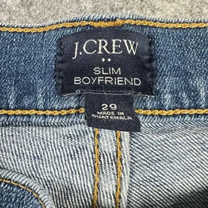 J. Crew Size 29 Slim Boyfriend Jeans Medium Wash Denim Casual Closet Staple‎ thumbnail 5
