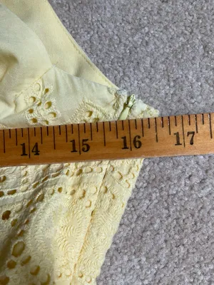 Altar'd State Dress Eyelet Mini yellow thumbnail 6