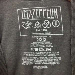 Led Zeppelin Inglewood CA 1977 Gray T-Shirt XL thumbnail 4
