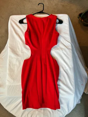 Ark & Co. red silhouette dress thumbnail 2