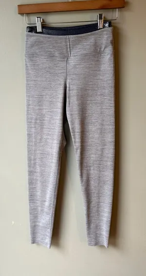Victoria’s Secret PINK Gray High Waist Leggings Metallic Waistband Size Small thumbnail 1