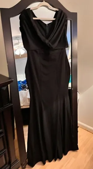 NEW V Neck Mermaid Bridesmaid Dress Formal Prom Party Gown XL thumbnail 1