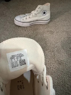 White Platform Converse High-Top thumbnail 3