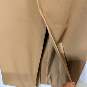 Commense Brown High Waisted Wrap Midi Skirt Front Slit XS 231021003‎ thumbnail 6