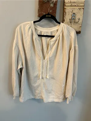 Aerie Easy Street Sweatshirt in Beige thumbnail 2