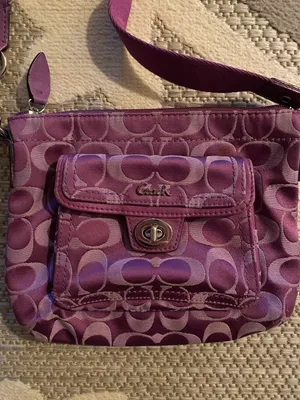 Coach Purple  Crossbody Purse thumbnail 3