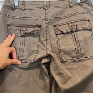 Free People dark green low rise Utility Pants Wild Truffle size 4. NWOT! thumbnail 11