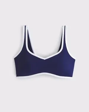 Abercrombie YPB studio flex navy contrast sports bra thumbnail 8