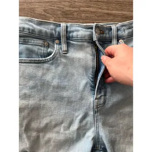 Madewell Womens 29 The Perfect Vintage Straight Jean Light Wash Raw Hem Hi Rise thumbnail 8