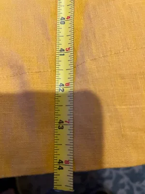 Antonio Melani, 100% linen button-down dress, mustard color, church, office 2 thumbnail 5