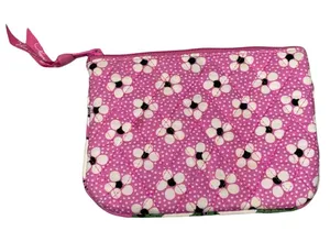 🎓 Vera Bradley Pink‎ & Floral Small Zippered Bag thumbnail 1