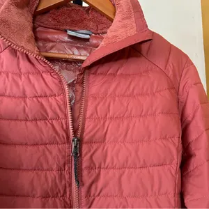Columbia Puffer Jacket Omni-Heat Insulated Full Zip‎ Up Coat Salmon Pink Size XS thumbnail 2