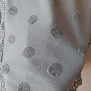Mine sage green tank top polka dot & lace Sz small thumbnail 6
