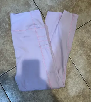 FP Movement by Free People Lavender Leggings with Pink Stitching thumbnail 1
