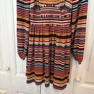 Cato Textured‎ Multi Color Stripe Dress Size XL thumbnail 4