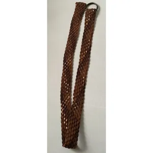 Women's‎ 3 Tone Brown Weaved Belt 90s Y2K Boho Western Chic Trendy Casual 45" thumbnail 4