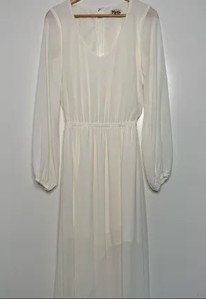 Show Me Your MuMu White Jocelyn Maxi Dress Size Small thumbnail 1