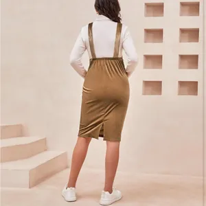 NWOT Velour Overall Maternity Dress thumbnail 3