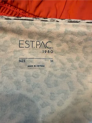 Leopard Print Lace-Trim Cami with Pink Accent Sz M thumbnail 3
