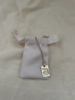 old English Initial D Pendant Necklace thumbnail 3