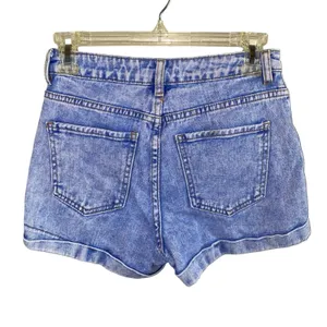 PacSun Mom Shorts 24 High Rise‎ Denim Cuffed Blue Jean Shorts thumbnail 2