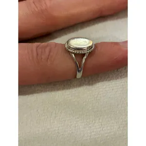 Ring band 925 sterling silver unique rare size 3.75 thumbnail 3