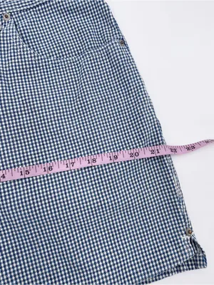 Vintage 90s Y2K Bill Blass Jeans Gingham Denim Mom Shorts Size 12 Cotton Preppy thumbnail 12