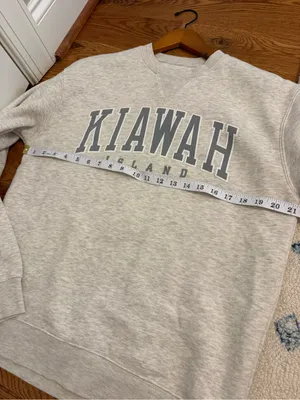 Kiawah Island Gear for Sports big cotton Grey Sweatshirt Size Medium thumbnail 9