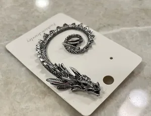 Dragon ear cuff Silver thumbnail 1