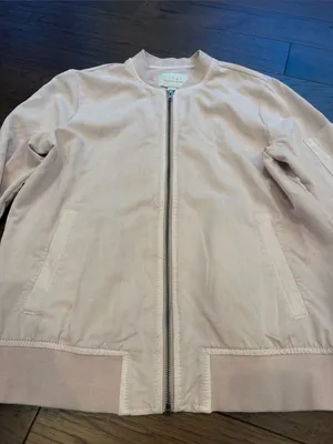 Hinge Light Pink Bomber Jacket Size Small - C69-054 thumbnail 3