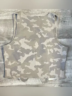 HIDDEN REBEL TAN CAMO BUTTON UP TANK Size M thumbnail 3