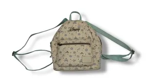 Disney Loungefly Princess Icons Mini Backpack Cream Mint Fairytale Print‎ thumbnail 1