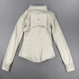 Lululemon Define Jacket Size 2 Cream Luon Full Zip Yoga Activewear Off White thumbnail 7