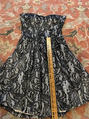 Miami Dress Black Lace Homecoming thumbnail 4