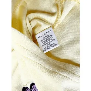 Shein Yellow‎ Velour Butterfly Crop Tank Top & Shorts Set Size XS thumbnail 8